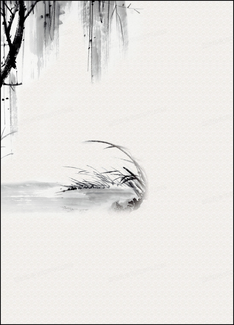 水墨风画册背景设计素材的软件设计制作艺术